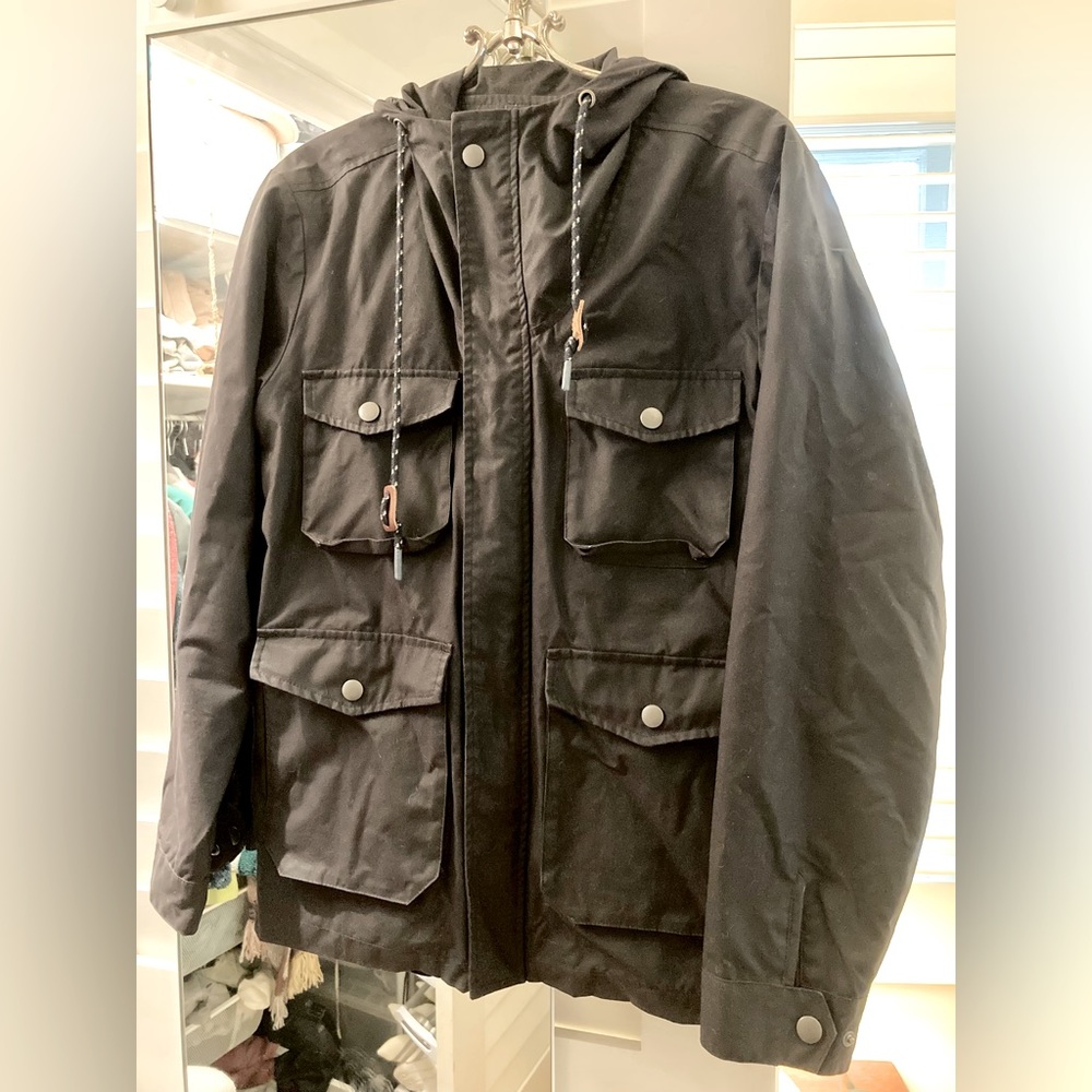 Bridge & Burn Fraser Jacket • Black Waxed Canvas
